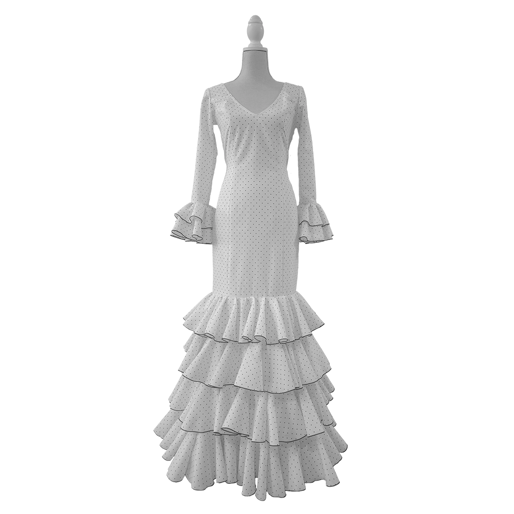 TRAJE DE FLAMENCA: JARDINERA